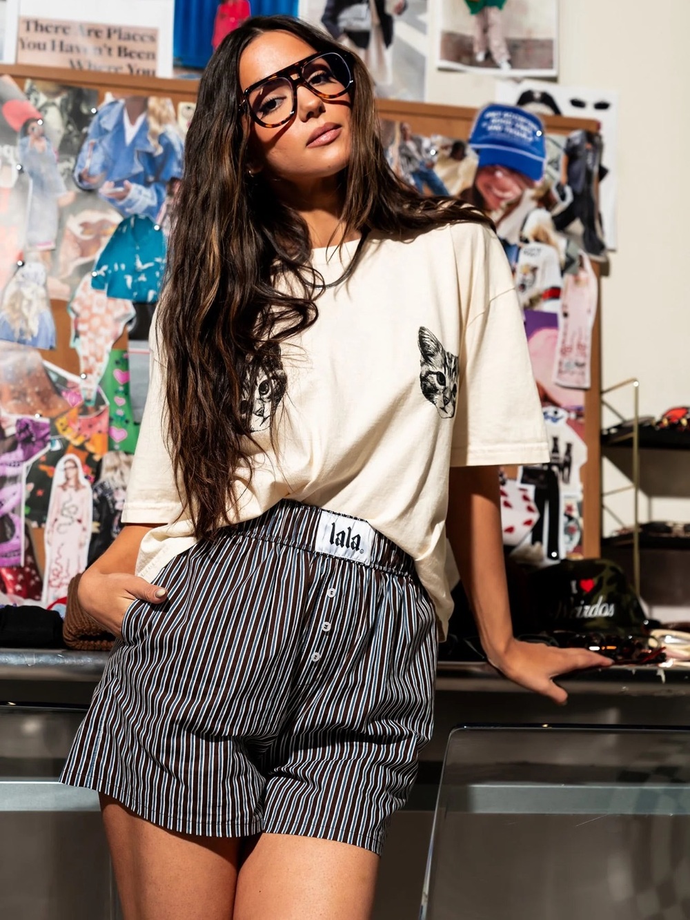 Dressed in Lala Ex Boyfriend Stripe Boxer Shorts
